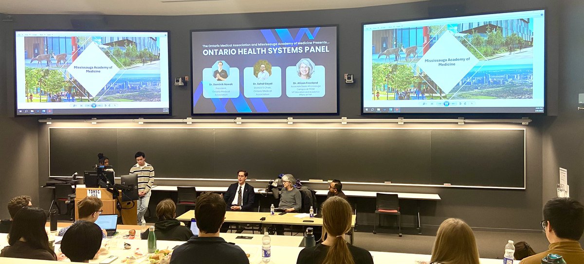 Ali Butt (@_ali_butt) on Twitter photo It was a pleasure hearing <a href="/DominikNowakMD/">Dr. Dominik Nowak</a>, <a href="/drafreeland/">Alison Freeland</a>, and Dr. Sohal Goyal talk about the current state of family medicine and healthcare in Ontario. Their passion for encouraging young learners to engage in advocacy and healthcare leadership was inspiring! It was a pleasure hearing <a href="/DominikNowakMD/">Dr. Dominik Nowak</a>, <a href="/drafreeland/">Alison Freeland</a>, and Dr. Sohal Goyal talk about the current state of family medicine and healthcare in Ontario. Their passion for encouraging young learners to engage in advocacy and healthcare leadership was inspiring!
