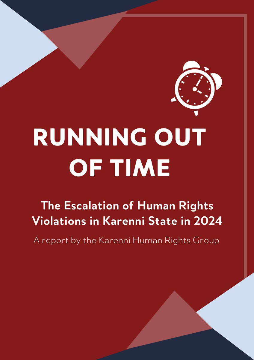 Fortify Rights (@fortifyrights) on Twitter photo A new report by <a href="/KarenniHR/">Karenni Human Rights Group</a> highlights the worsening situation in Myanmar’s Karenni State.
In 2024, 106 civilians were killed, 235 injured, and at least 210,000 displaced due to Myanmar military junta attacks, incl. airstrikes, shelling, and landmines.
👉shorturl.at/HgJFT A new report by <a href="/KarenniHR/">Karenni Human Rights Group</a> highlights the worsening situation in Myanmar’s Karenni State.
In 2024, 106 civilians were killed, 235 injured, and at least 210,000 displaced due to Myanmar military junta attacks, incl. airstrikes, shelling, and landmines.
👉shorturl.at/HgJFT