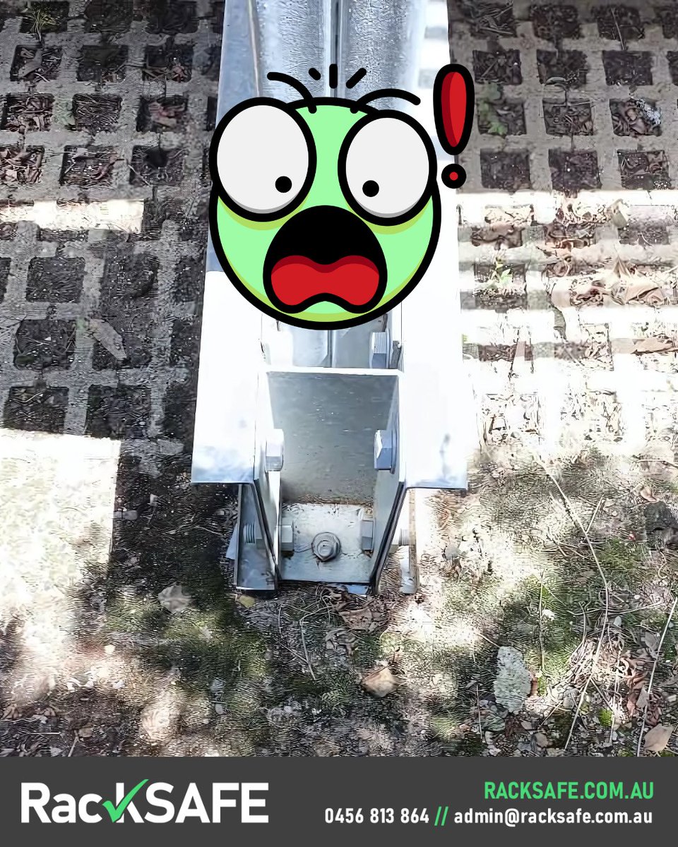 RackSafeAudits's tweet photo. 🤯 Racking on GRASS?! We were stunned when we discovered Cantilever Racking bolted into soil through grass pavers. This is NOT safe. Soil shifts, sinks &amp; won’t hold weight. Racking must be bolted to concrete! Got a setup like this? Call 0456 813 864 ASAP! #RackSAFE https://t.co/8OnUmRRf2o