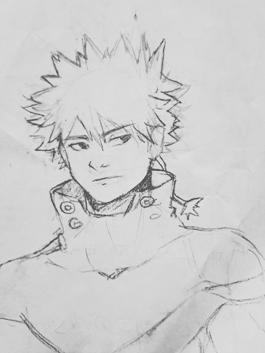 DianaDoesDraw's tweet photo. Katsuki sketches https://t.co/NRVyTRx3Hh