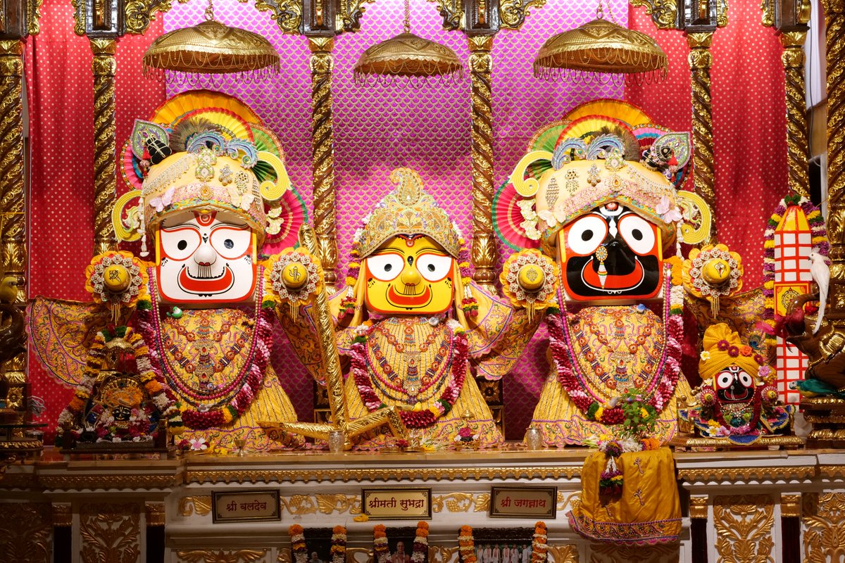 ISKCONPune's tweet photo. 🙏🏽Today's Darshan 📿 🗓07-02-2025🙏
🌷Sri Sri Jagannath Baldev Subhadra🌷
🚩@ISKCONNVCCPune🚩
.
.
#ISKCONNVCC #ISKCONPune #ISKCONNVCCPune #ISKCON
#kumbhmela2025 #kumbhmela #Prayagraj
#PrayagrajMahakumbh2025 #7thfebruary #7thfebruary2025
#Friday #Harinaamsankirtan #Radheshyamdas https://t.co/Skvy2OzYcS
