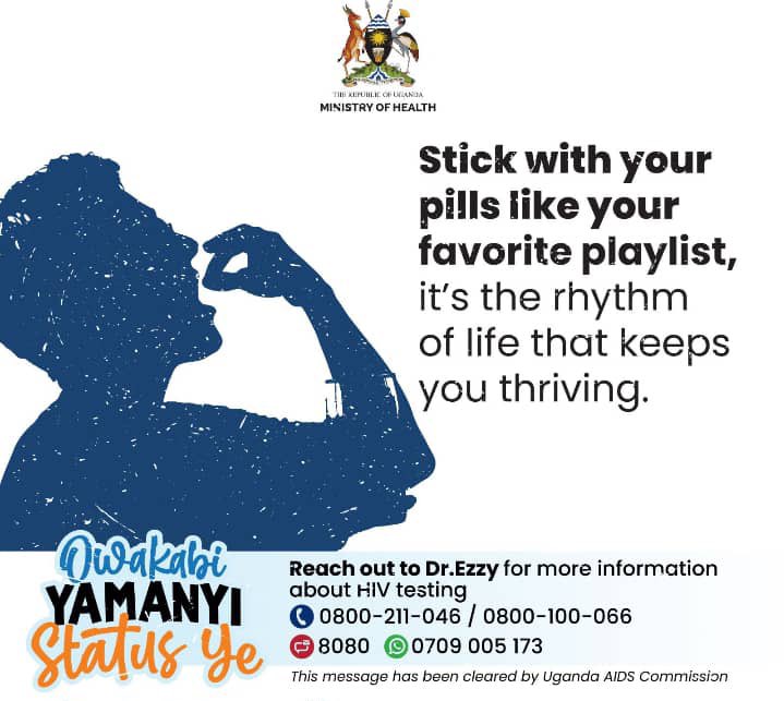 Always be in charge of your health and adhere to your treatment.

#EndAIDS2030Ug