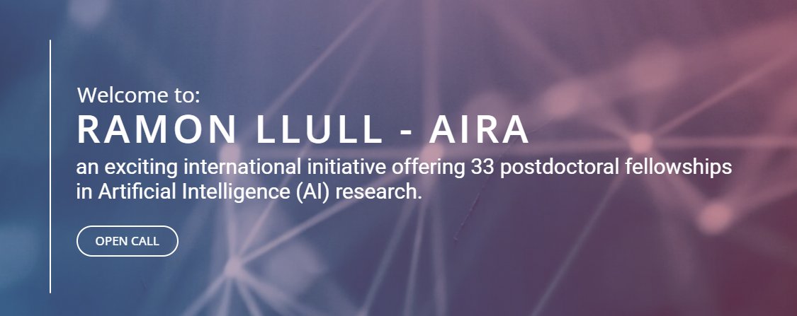 Carreras Leaders (@carrerasleaders) on Twitter photo 📢Attention postdocs interested in #AI research!
The Ramon-Llull-AIRA #postdoc program 1st call is still open. Deadline: February 20
At <a href="/CarrerasIJC/">Josep Carreras Leukaemia Research Institute (IJC)</a> we are pleased to be part of the program and offer 2 fellowships.
Learn more and apply:ramonllull-aira.eu
#CancerResearch 📢Attention postdocs interested in #AI research!
The Ramon-Llull-AIRA #postdoc program 1st call is still open. Deadline: February 20
At <a href="/CarrerasIJC/">Josep Carreras Leukaemia Research Institute (IJC)</a> we are pleased to be part of the program and offer 2 fellowships.
Learn more and apply:ramonllull-aira.eu
#CancerResearch