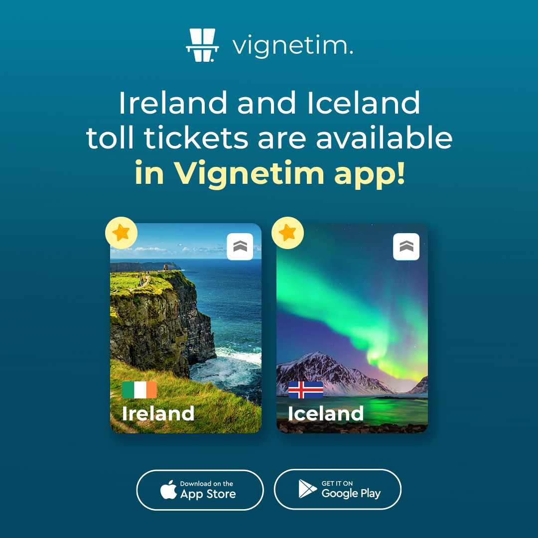 🚗 Travel Made Easy with Vignetim! 🌍

Now offering toll tickets for Ireland &amp; Iceland! 🎟️🚙

✅ Quick &amp; easy purchase
✅ No surprise fees
✅ Smooth &amp; stress-free trips

Get yours today! 📩 

#Vignetim #TollTicket #Ireland #Iceland #RoadTripReady