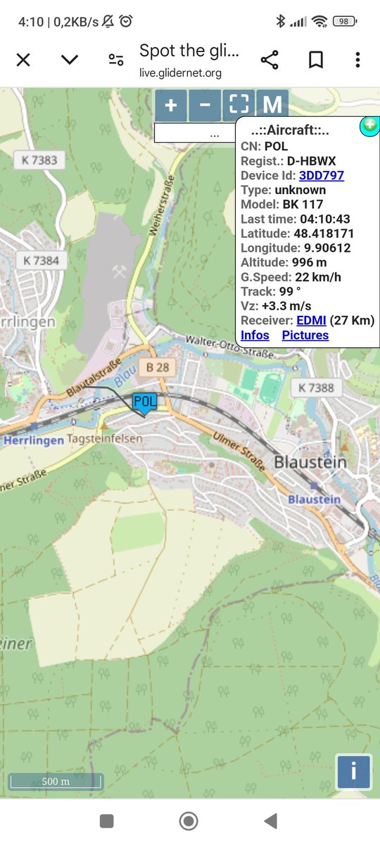 Warum war denn heute Nacht ein Polizeihubschrauber eine halbe Stunde über Blaustein ? <a href="/PolizeiUL/">Polizei Ulm</a>