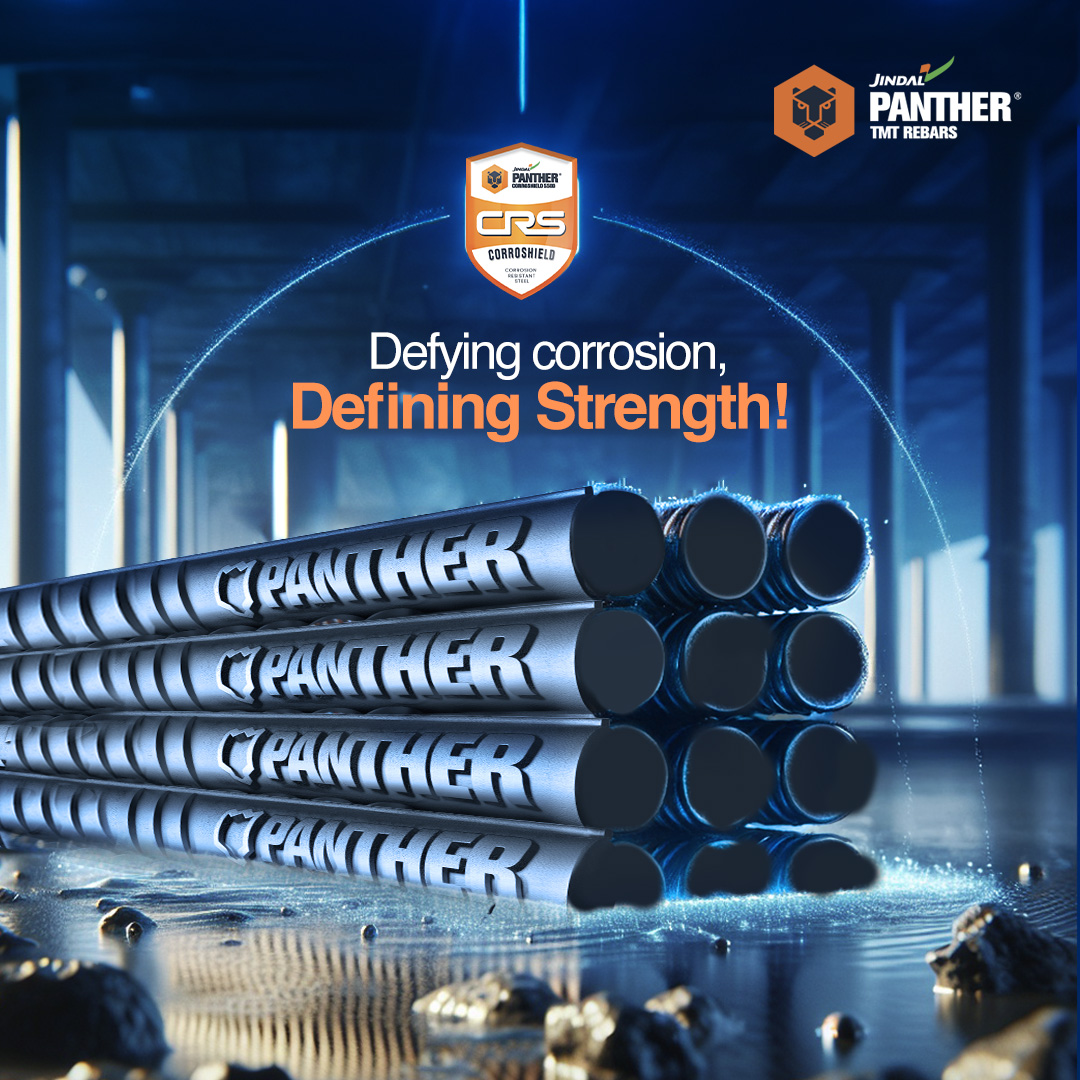 JindalPanther's tweet photo. Built to endure moisture, chemicals, and extreme weather, Jindal Panther Corroshield TMT Rebars ensure lasting construction strength and durability.
#JindalPanther #CorroShield #TMTRebars #DurableConstruction #StrengthInEveryBuild https://t.co/nuiwqdbwBT