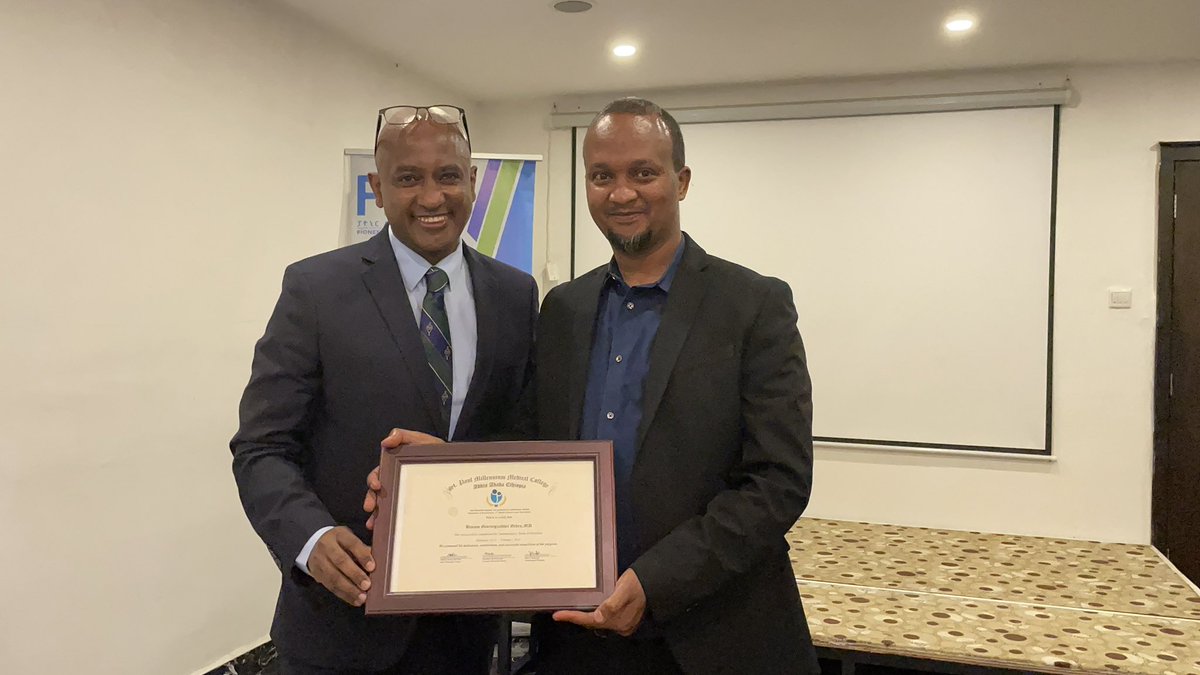 Eyerusalem Bergene (@bergenejerry) on Twitter photo Congratulations to the first Ethiopian spine surgery graduates. This milestone is achieved in St. Paul’s Hospital Millennium Medical College, Department of Neurosurgery. Congratulations again Dr Abrham and Dr Biniam <a href="/SPHMMC_Official/">St. Paul's Hospital Millennium Medical College</a> <a href="/et_neurosurgery/">Ethiopian Neurological Surgery Professionals</a> <a href="/DrAbrahamT/">Abraham</a> Congratulations to the first Ethiopian spine surgery graduates. This milestone is achieved in St. Paul’s Hospital Millennium Medical College, Department of Neurosurgery. Congratulations again Dr Abrham and Dr Biniam <a href="/SPHMMC_Official/">St. Paul's Hospital Millennium Medical College</a> <a href="/et_neurosurgery/">Ethiopian Neurological Surgery Professionals</a> <a href="/DrAbrahamT/">Abraham</a>