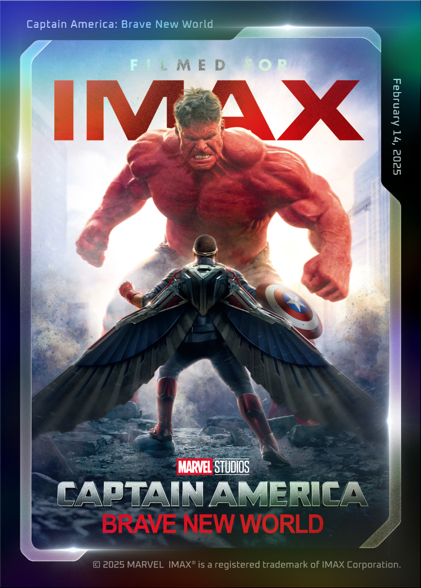 映画 キャプテンアメリカ ブレイブニューワールド IMAX特典カード MCU 貼ら