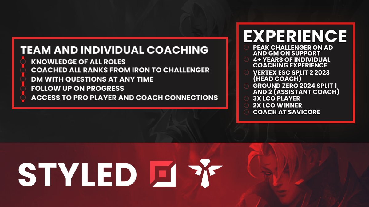 Hi, offering private coaching for players of any role :)

DM me if interested, RTs appreciated.