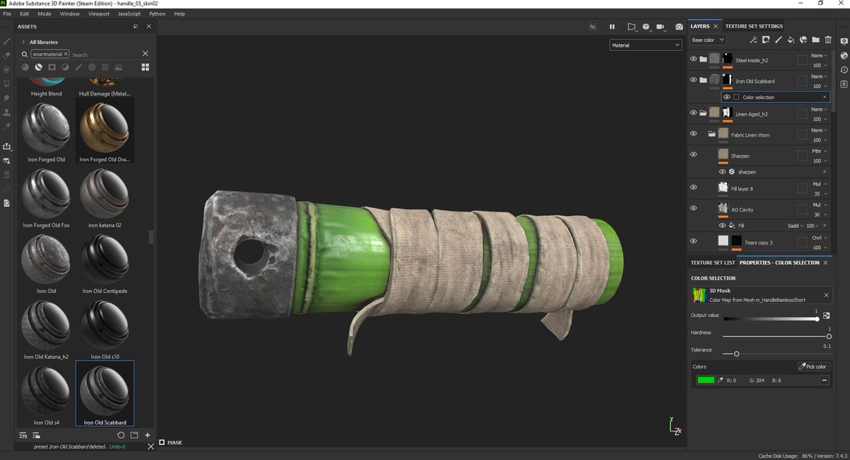 a short handle... coming to <a href="/fab/">Fab</a> soon
#noai #katana #gamedev #indiegame #IndieDevs #madewithsubstance #substance3dpainter