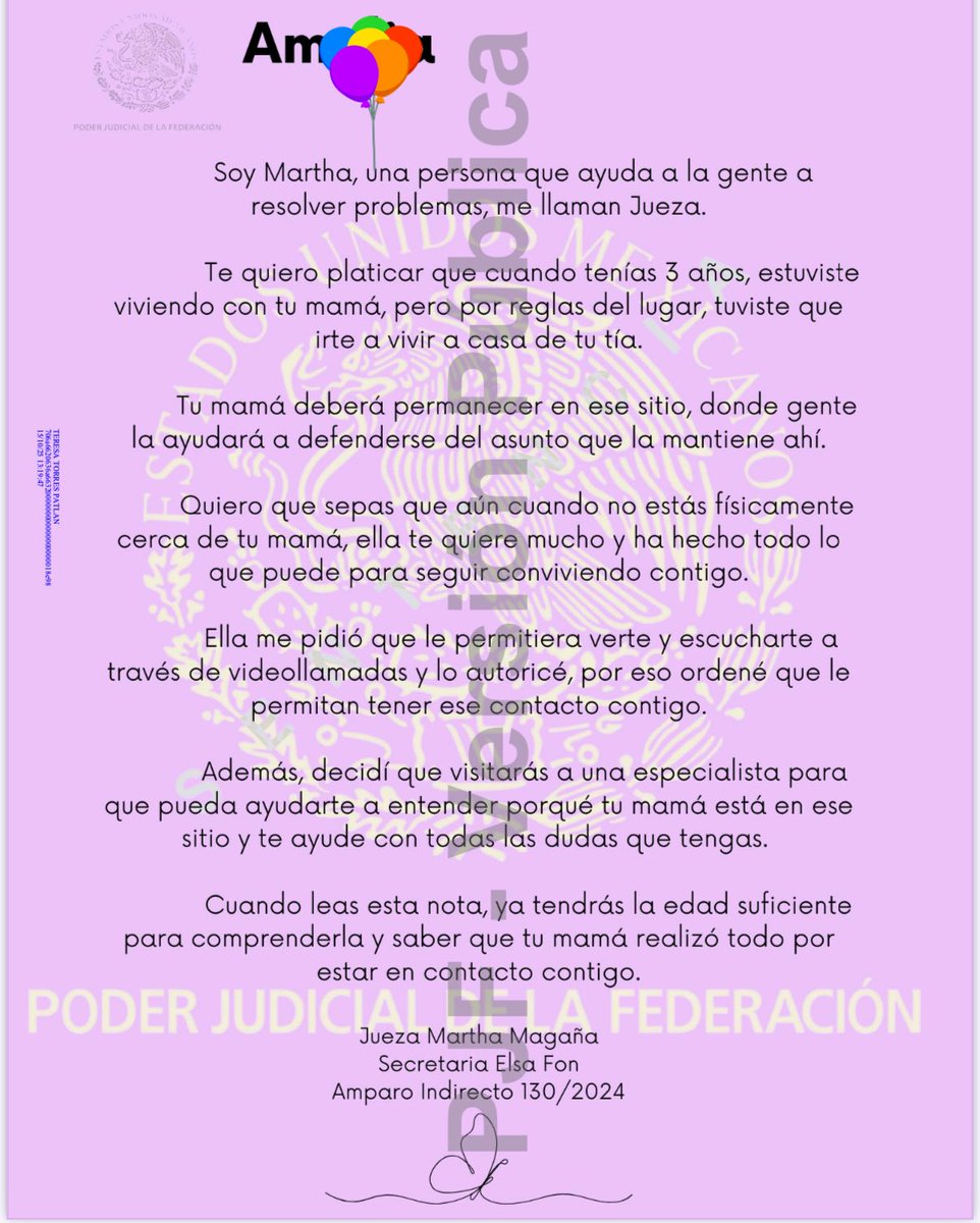 Sentencia en formato de fácil comprensión 👩🏻‍⚖️ 
#Sentencia #Infancias #Reclusión #Maternar