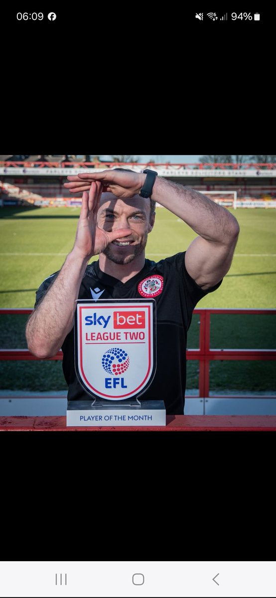 Absolutely fantastic <a href="/ShaunWhalley7/">Shaun Whalley</a> fully deserved Absolute class on and off the pitch keep it going mate. 🔴⚪️