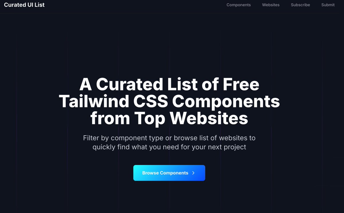 did <a href="/curateduilist/">Curated UI List</a>  redesign
Before -> After