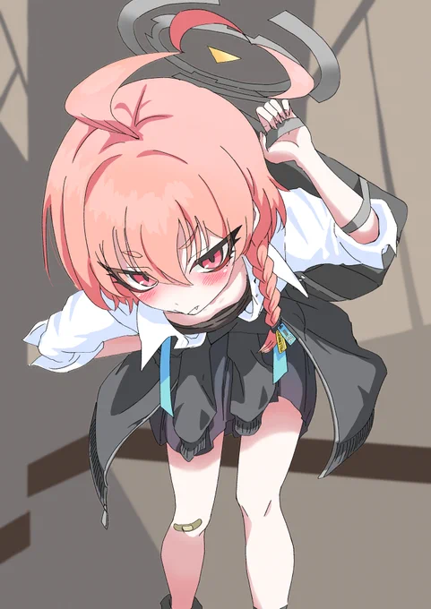 「なにみてんだよ」#ブルーアーカイブ#美甘ネル 