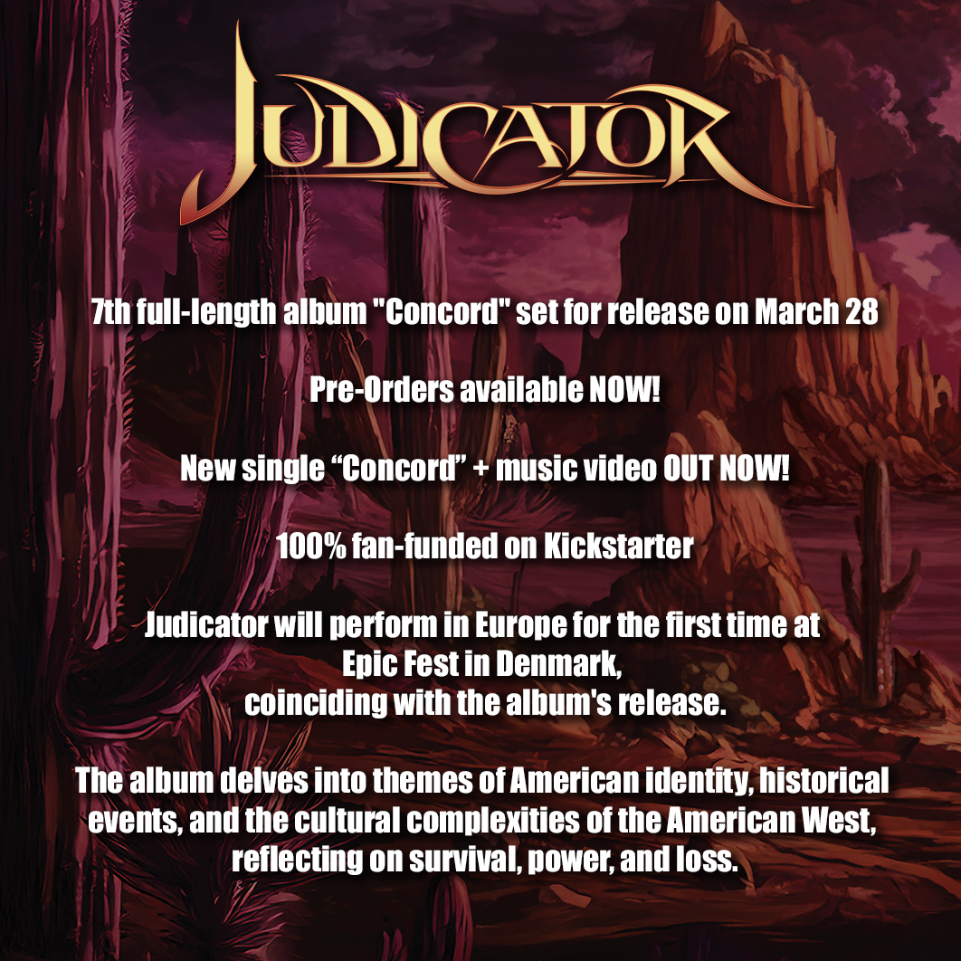 JudicatorMetal's tweet image. ⚠️ NEW JUDI ALBUM ⚠️ NEW JUDI SONG ⚠️ NEW JUDI MUSIC VIDEO ⚠️

Watch music video here: bit.ly/40RHoH1
Pre-order the new album here: bit.ly/415YP8a
