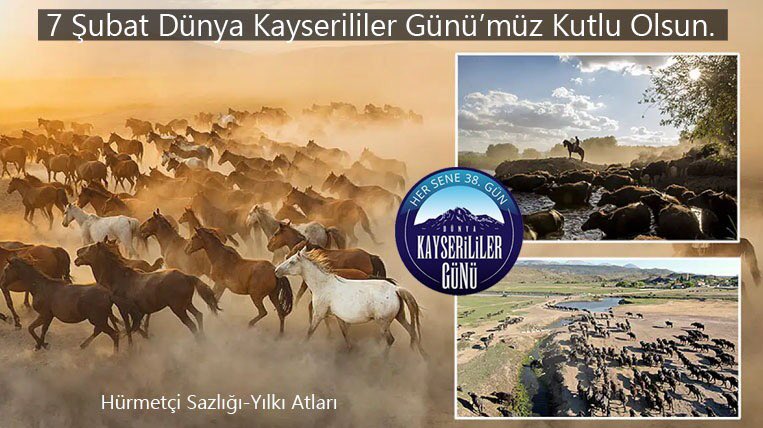 Senenin 38.Günü  #7ŞubatDünyaKayserililerGünü kutlu olsun.

#KayserililerGünü