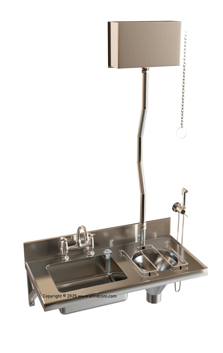 Afindcom's tweet image. A compact sluice and basin combo with sink mixer and trigger spray to clean the sluice. More hygienic than ever. This has replaced the old ceramic slop hopper sluice that is discontinued 7 years ago.
SKU: SS-AR12R-HLC
1200x600mm. 1400mm, 1600mm and 1800mm versions also available.