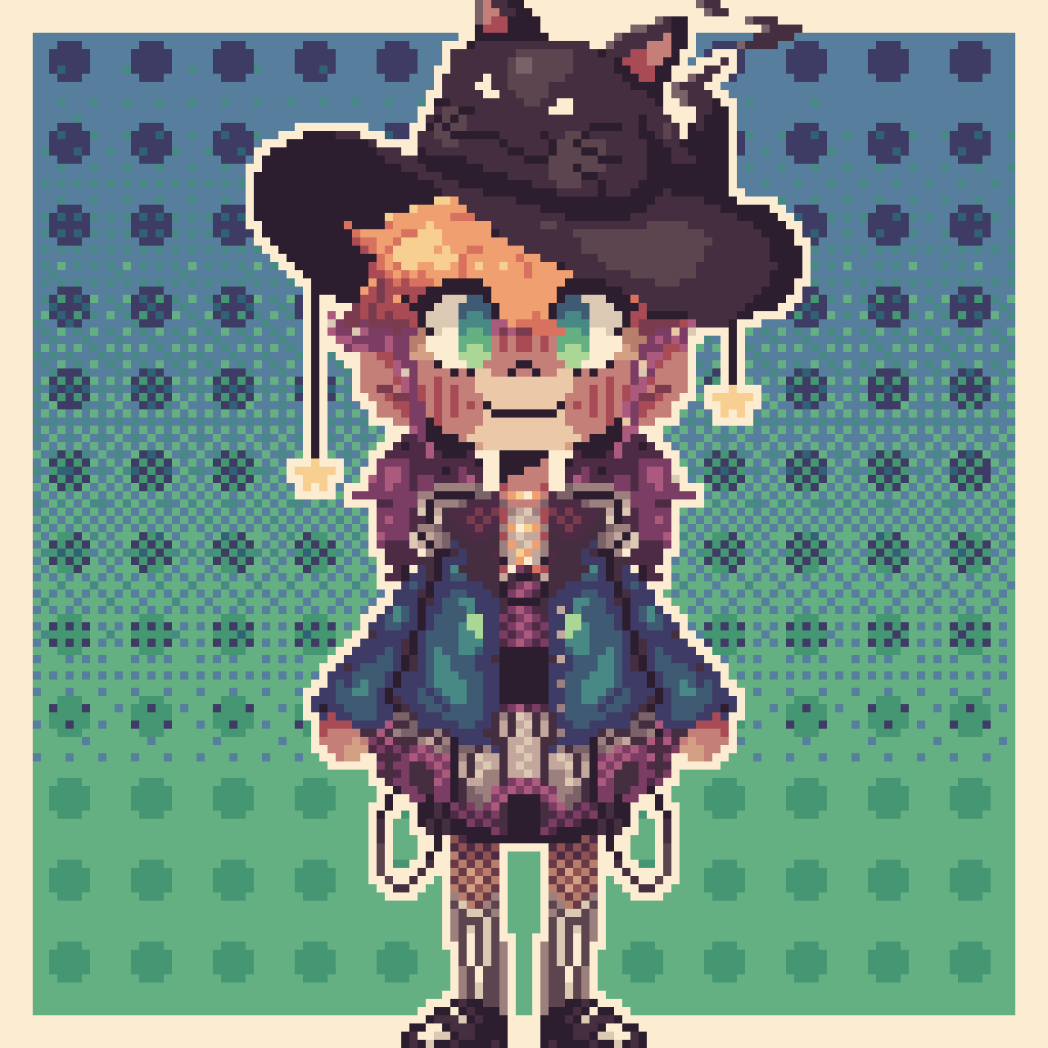 F3lipeAg's tweet photo. Pixel art of Charlotte :) #pixelartist #witch #drawing https://t.co/gM466ZvjAY