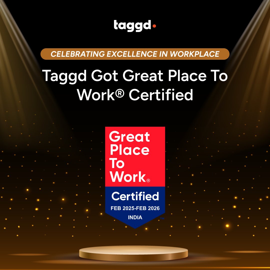 _taggd's tweet photo. Certified. Trusted. Empowered.
At Taggd, people-first culture isn’t just a value, it’s our way of working. That’s why we’re thrilled to be Great Place to Work® Certified once again for 2025-2026!
#GreatPlaceToWork #TrustedWorkplace #EmployerBranding #PeopleFirst https://t.co/3lYz79MP9b