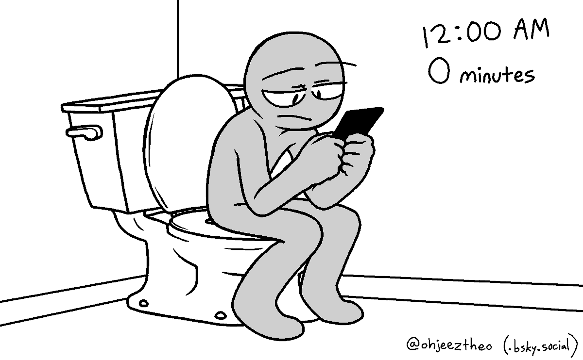 Omorashi! He's peeing before bed. He will NOT get to use a bathroom until Feb 28 real time!

I'll update once or twice daily to make 30 minutes pass, minimum. Every 10 d*llars sent to my ko-fi, I'll add an extra 30 minutes to the following update.

Details and updates in replies!