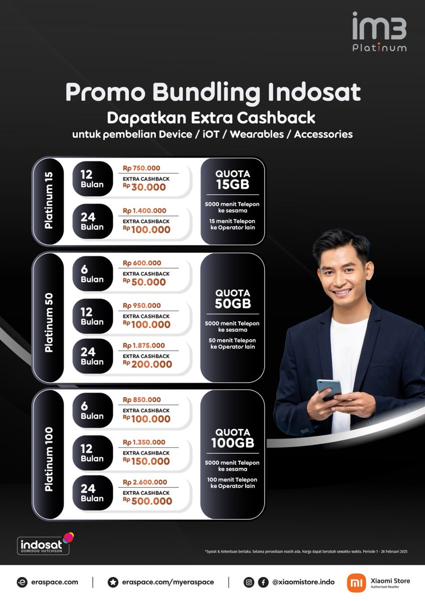 imamaryss's tweet photo. Promo nya sayang_sayangnya aku IM3 Platinum lagi ada promo nih, yuk di Gercepin_

More info_
085704246482 https://t.co/wRtvPr0awV