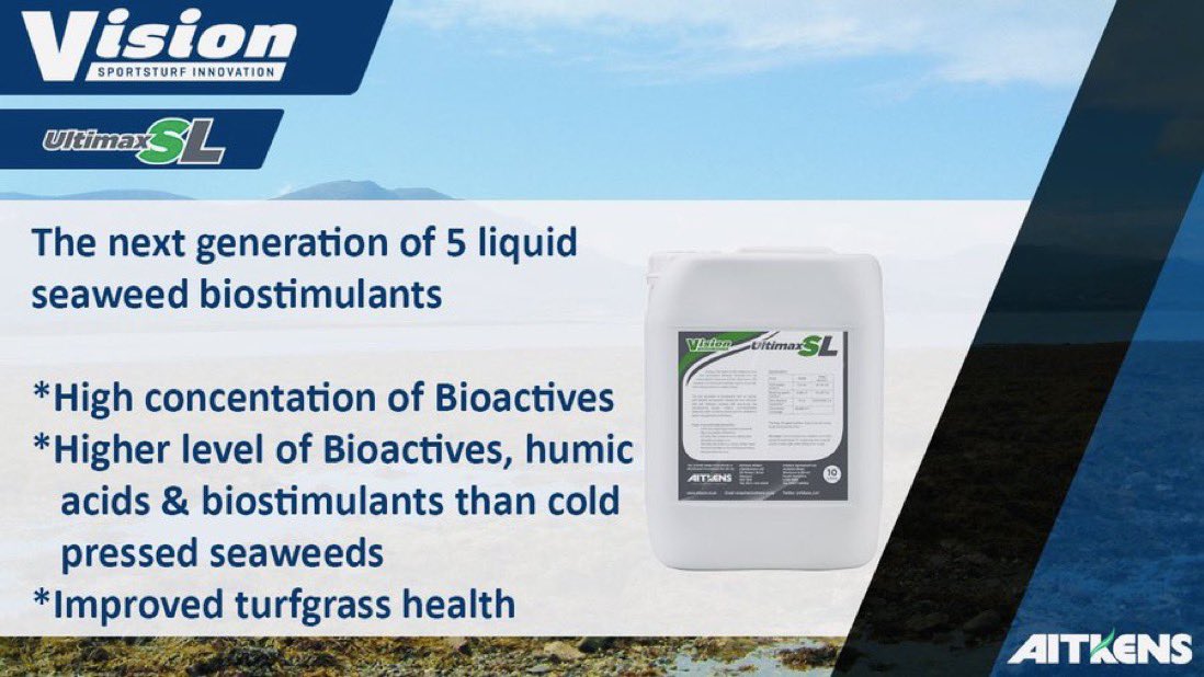 Vision Ultimax-SL Range | A new generation of highly concentrated bioactive seaweed liquids which help the turf plant in a variety of ways… 🌱

🌊 Ultimax-SL Pure

🌊 Ultimax-SL Fortify

🌊 Ultimax-SL Active 

🌊 Ultimax-SL Tournament 

<a href="/Aitkens_turf/">𝔸𝕀𝕋𝕂𝔼ℕ𝕊</a> | #UltimaxSL