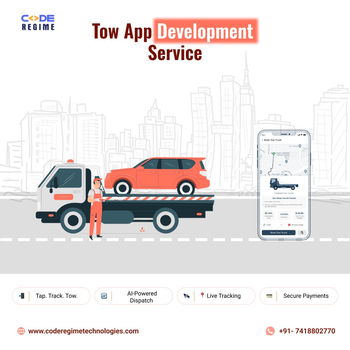 RegimeCode's tweet image. #towappdevelopment #towappservice #emergingtow #helpingapps #mobileapps #customapp #appdevelopment #coderegimetechnologies #allinserviceapps #usa #uk #baku #southafrica #europe #poland #singapore #malaysia #thailand #blockchaintechnology #ondemandapps