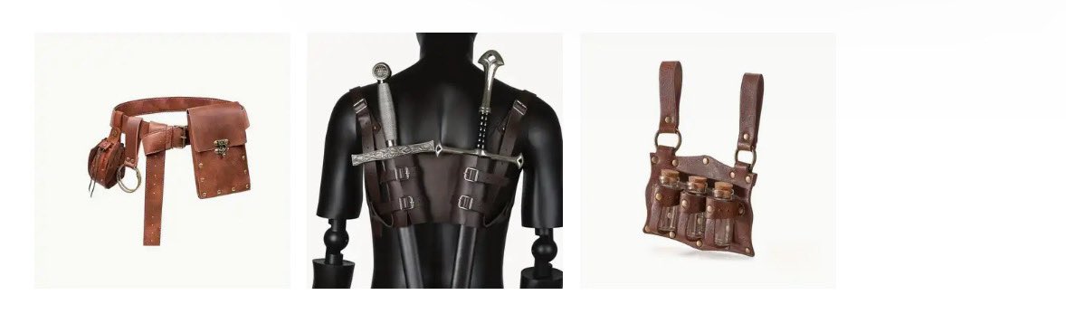 Jibaro_Doggo's tweet photo. @TobiTheFalcon 2/?
As for props, Most of them you can find them online (mostly on temu) or from local shops or modefy things fit the aesthetic.
For example the pava has a a shoe string glued insideand an ajuster from a bag to tie it around the fursuit. And the red waist band were custom made, https://t.co/VGmGtUxO4U