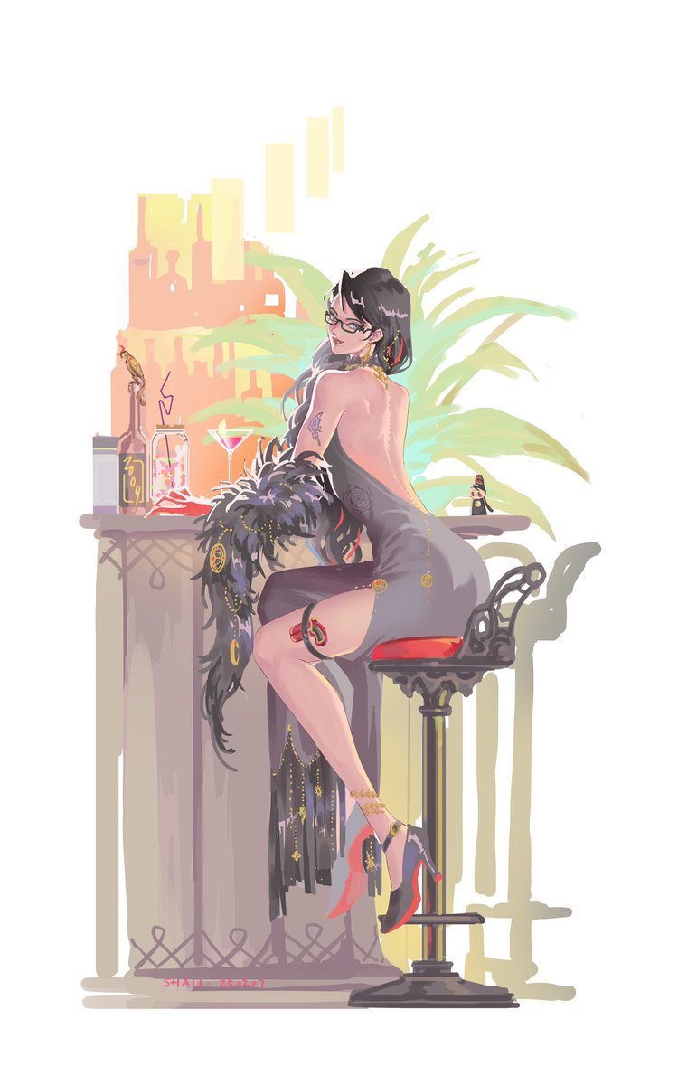 #Bayonetta15th 我赶在deadline前画完了🥲