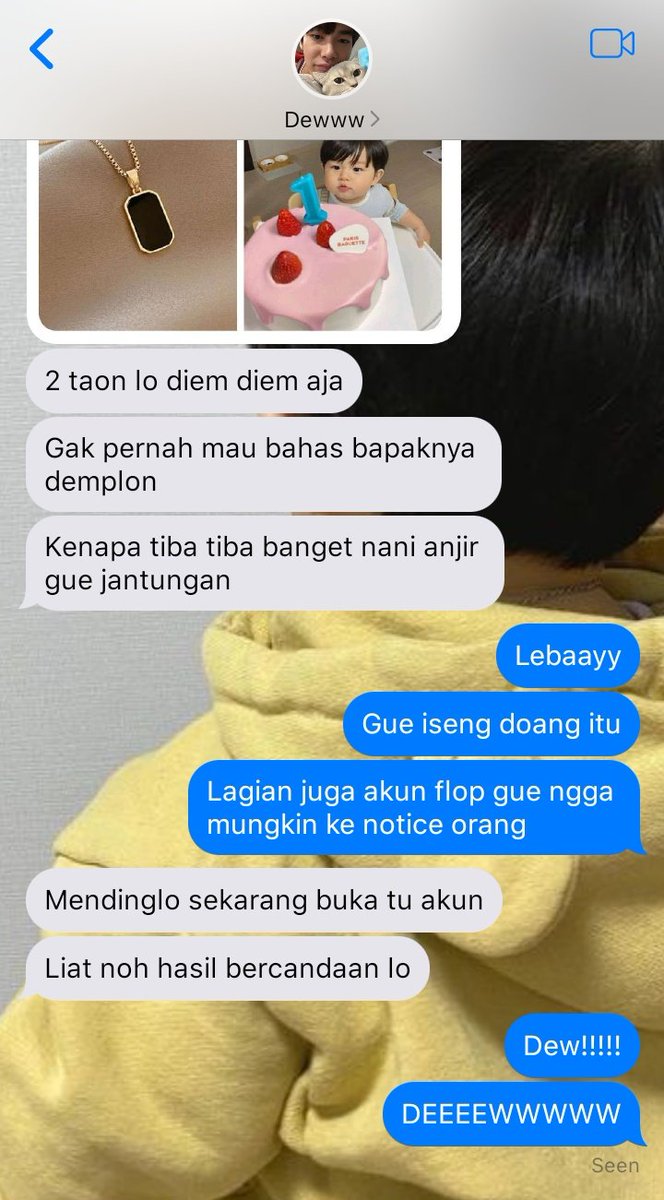 wonghirunkith's tweet image. a #skynani au
—— 𝗮𝗻𝗱𝗿𝗼𝗺𝗲𝗱𝗮

Cerita tentang Nani yang dengan iseng membuat cuitan tentang anaknya dan membawanya bertemu dengan ayah kandung dari sang anak