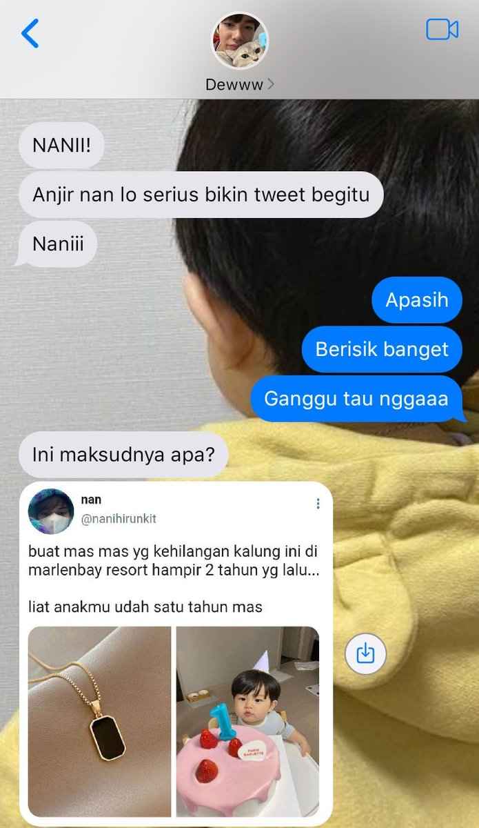 wonghirunkith's tweet image. a #skynani au
—— 𝗮𝗻𝗱𝗿𝗼𝗺𝗲𝗱𝗮

Cerita tentang Nani yang dengan iseng membuat cuitan tentang anaknya dan membawanya bertemu dengan ayah kandung dari sang anak