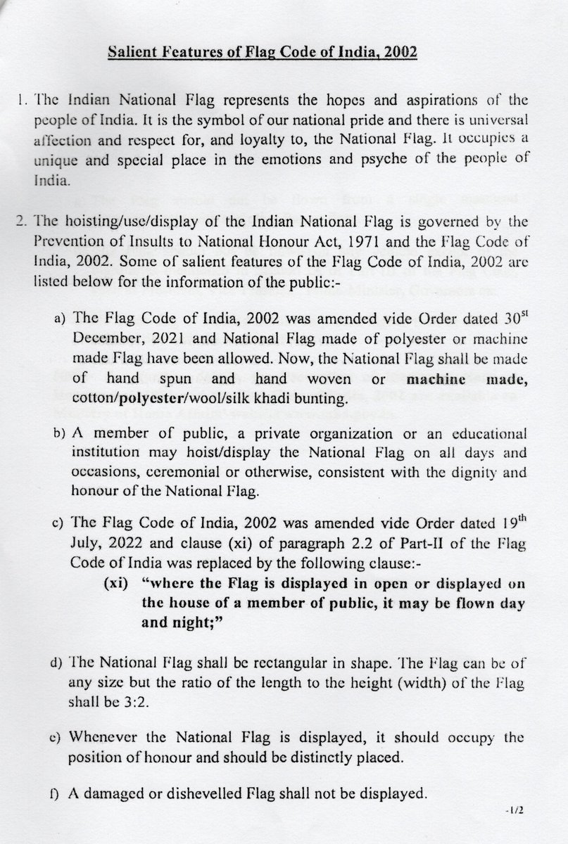 MeghalayaGov's tweet image. Strict compliance of the provisions of #FlagCode of #India @DiprMeghalaya @PIBHomeAffairs (meghalaya.gov.in/sites/default/…)