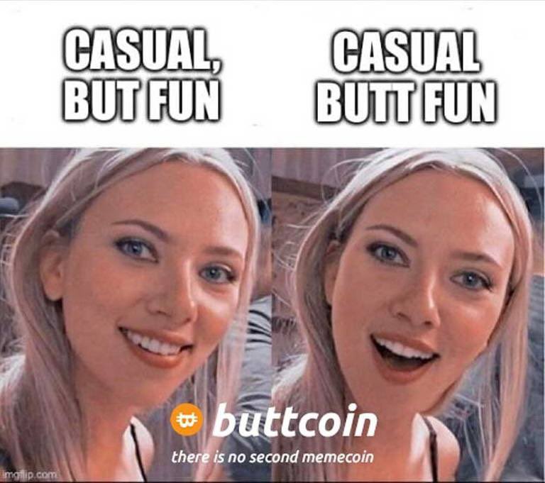 iflyingsquid's tweet photo. Don't overthink it. It's literally a buttcoin. 
@ButtcoinTNB https://t.co/F8VU77ocXk