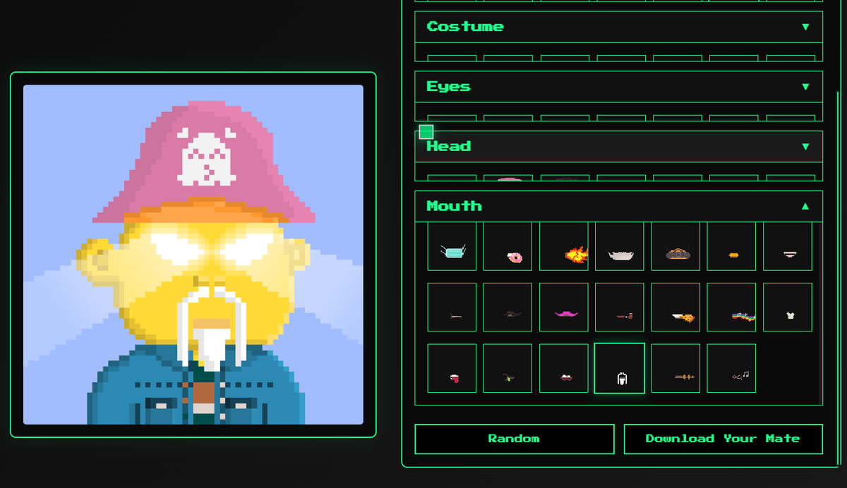 🚀 Create Your Own Mate! 🎨

We’ve launched the CREATE section on the CoolMates website! 🔥
Now you can design your own Mate, choose your favorite traits, download it, and set it as your profile picture! 💎

Try it now! 👉 coolmates.xyz/create.html

#CoolMates #NFT #ProfilePic
