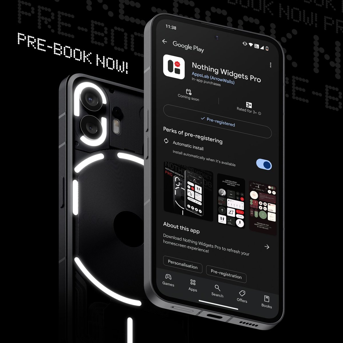 A minimalistic, smart, and useful widget app is on its way!

Pre-book now (Nothing Widgets Pro)
bit.ly/NothingWidgets…

🎉 5 promo codes for lucky retweets!
Drop a 🔥 in the comments if you're excited!