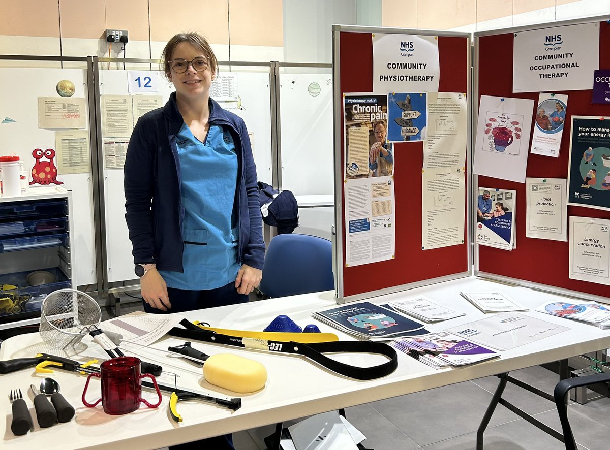 LizzyAHP's tweet photo. I popped into the #Pain #CommunityAppointmentDay this week & met the #AHPs contributing on the day. Lots of meaningful conversations had to support active & fulfilling lives. @HSCAberdeen #CAD #WMTY @lynn_morrison66 @Carolyncahpo @fimitchelhill @NHSGrampian @carolineand73 https://t.co/I6ooPPoEtV