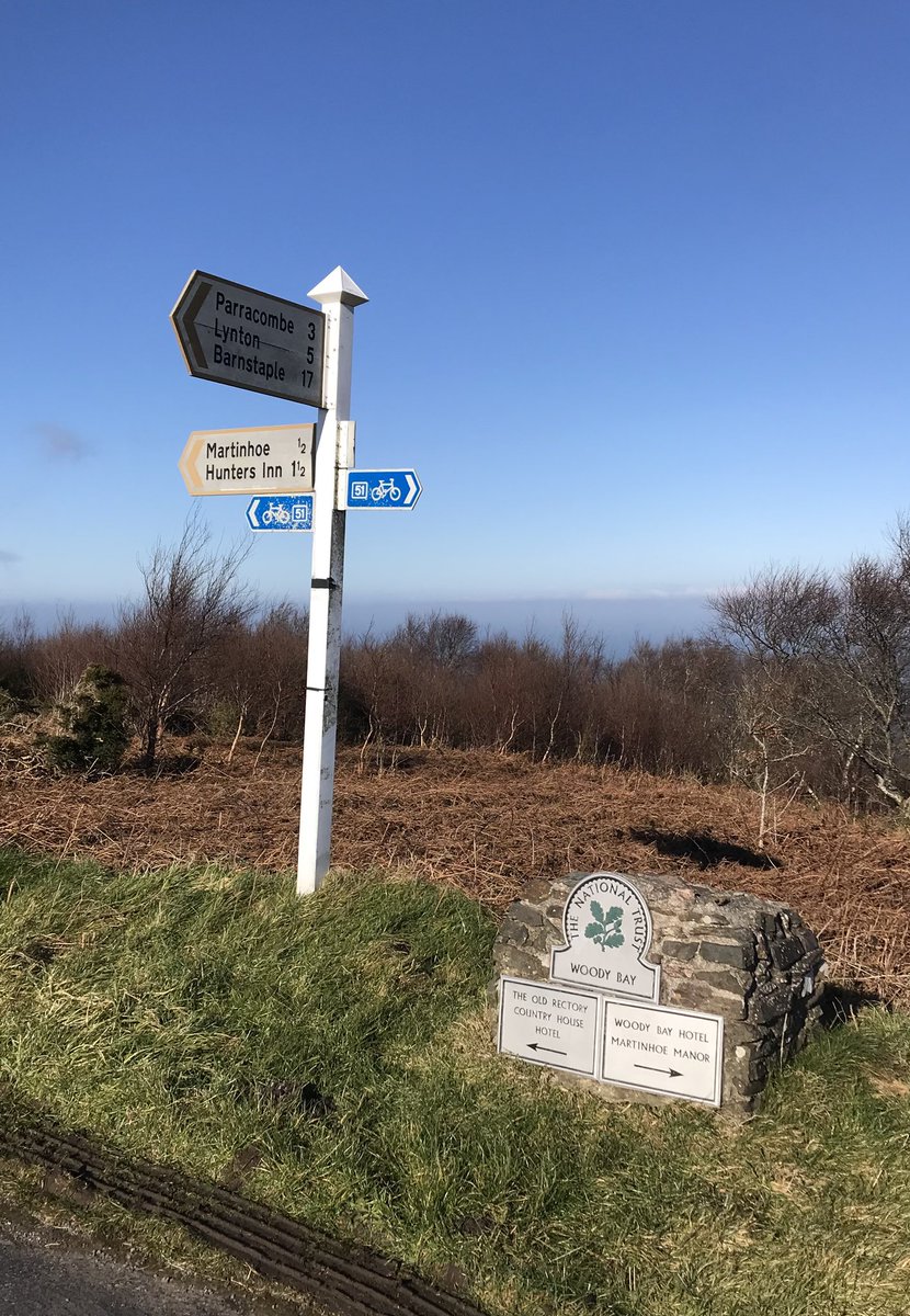Yesterday’s walk on The North Devon coast of Exmoor. 
#FingerpostFriday