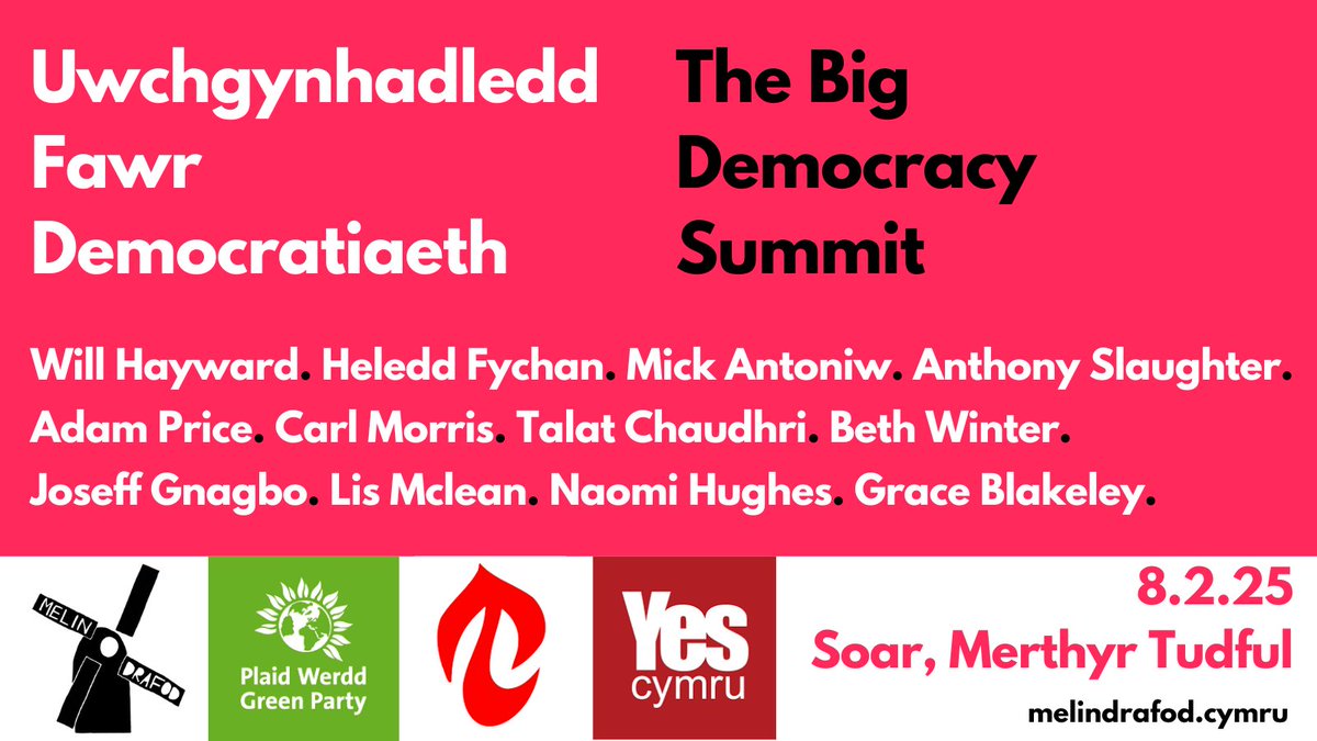 Diwrnod i fynd! 1 day to go! 

Cadwn ni yn ôl nifer gyfyngedig o docynnau i'w gwerthu fory. We'll keep back a limited number of tickets for sale tomorrow.

melindrafod.cymru/siop