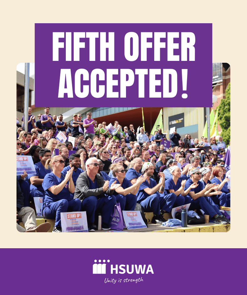 🔔 Voting on the Fifth Offer closed at 12pm on Friday. We can confirm that 90% of those who voted have chosen to accept the Fifth Offer.

👏We would like to acknowledge and congratulate all Members. The unity and perseverance of Members have been inspiring during this campaign.