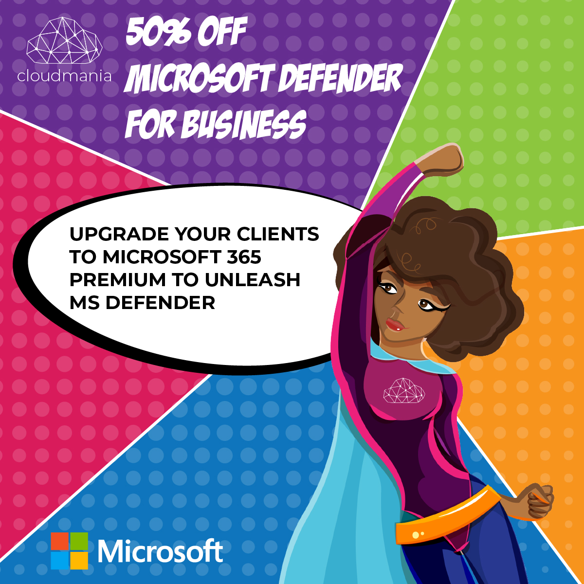 Supercharge your client's security and save big. Its time to elevate their protection to the next level.

Upgrade to Microsoft 365 Premium today and get 50% off! Experience the power of MS Defender: cloudmania.africa/landing-msdefe…
T&amp;Cs Apply

#Cloudmania #DefenderDiscount #SecureClients