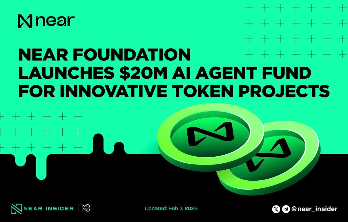 🧠 <a href="/NEARFoundation/">NEAR Foundation</a> Launches AI Agent Fund

🚀 The fund aims to invest in innovative token projects featuring autonomous AI agents within decentralized ecosystems.

⚡ Focus areas include applications that combine smart contracts, AI technologies, and token models to drive growth