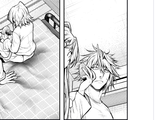 ネームチェック返ってきたので本格的にコミカライズ原稿作業で今日の分 