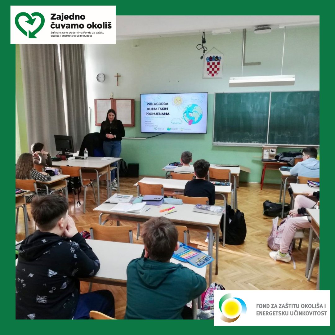 🌍U OŠ Jurja Habdelića održane su završne radionice projekta „Zelena učionica“. Kroz interaktivna predavanja i kviz, učenici su istraživali klimatske promjene i rješenja za bolju budućnost
📚 Edukacija se nastavlja – budući klimatski heroji su spremni!