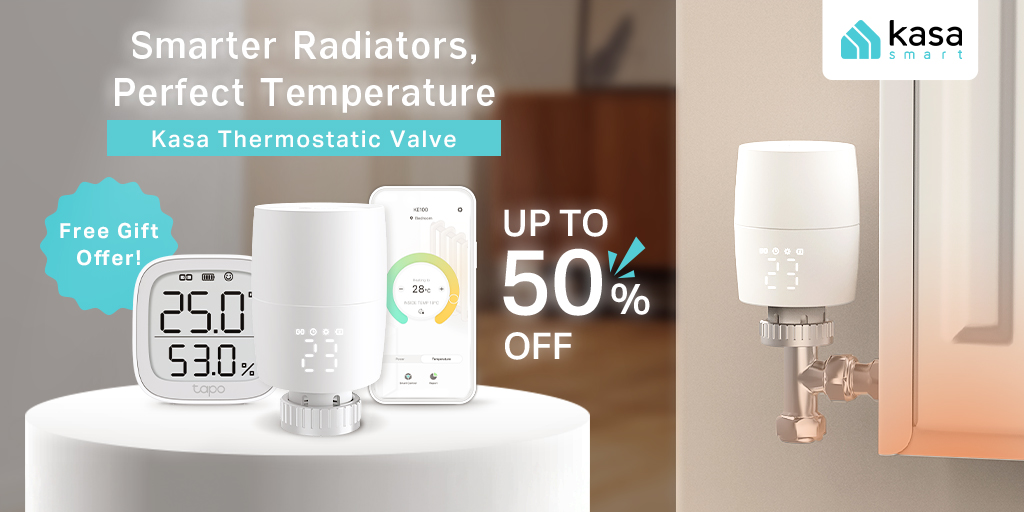 Upgrade your smart home with the Kasa KE100, our first Matter-certified smart radiator thermostatic valve.

Explore up to 50% off and stay warm this Winter: ow.ly/B7K250UVyYy 

#Tapo #SmartHome #StayConnected