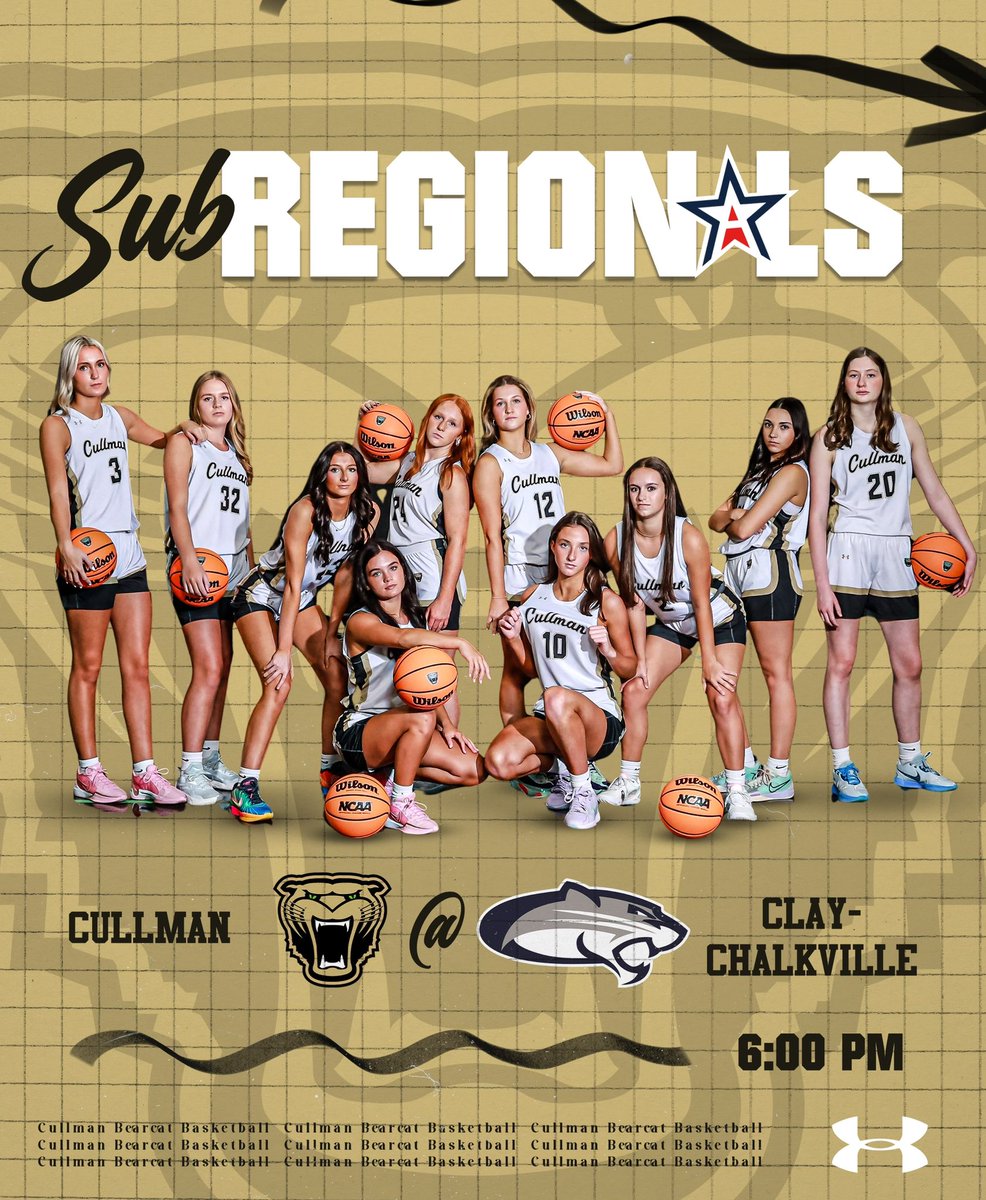 Game Day!! Ladies travel to Clay Chalkville for our Sub Regional Game! Winner Heads to the Sweet 16!