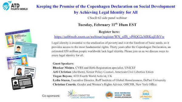 Please join us on Tuesday Feb 11 at 10am (EST) for this very important webinar! You can register (it's free!) here: us06web.zoom.us/webinar/regist… session of the #UN Commission for Social Development side event🌏 #LeaveNoOneBehind #LegalIdentity4All