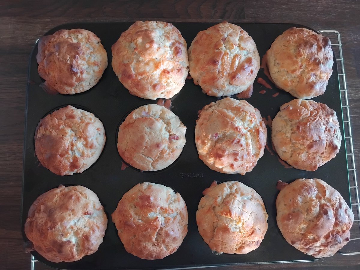 Pretty pleased with by Bacon and Cheese Muffins 🧀 😋 🥓