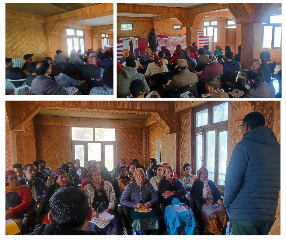 First day of three-days training programme under the scheme of "Creation of Task Force of volunteers" of Gram Panchayat Takrasi and Laguti, Block Anni, District Kullu. <a href="/HPSDMA/">HPSDMA</a> <a href="/DCKullu/">DC Kullu</a>