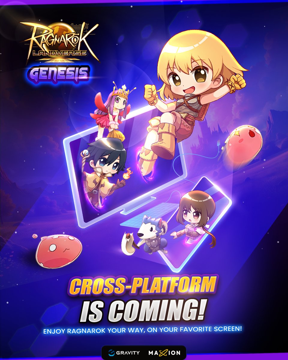 Ragnarok Landverse Genesis will be cross-platform! 💻📱

Experience the classic atmosphere on PC like the old days, with Mobile coming soon so you can connect whenever, wherever.

👉Register now: rolg.maxion.gg/pre-register

Disclaimer: During the Closed Beta, some Web functions may