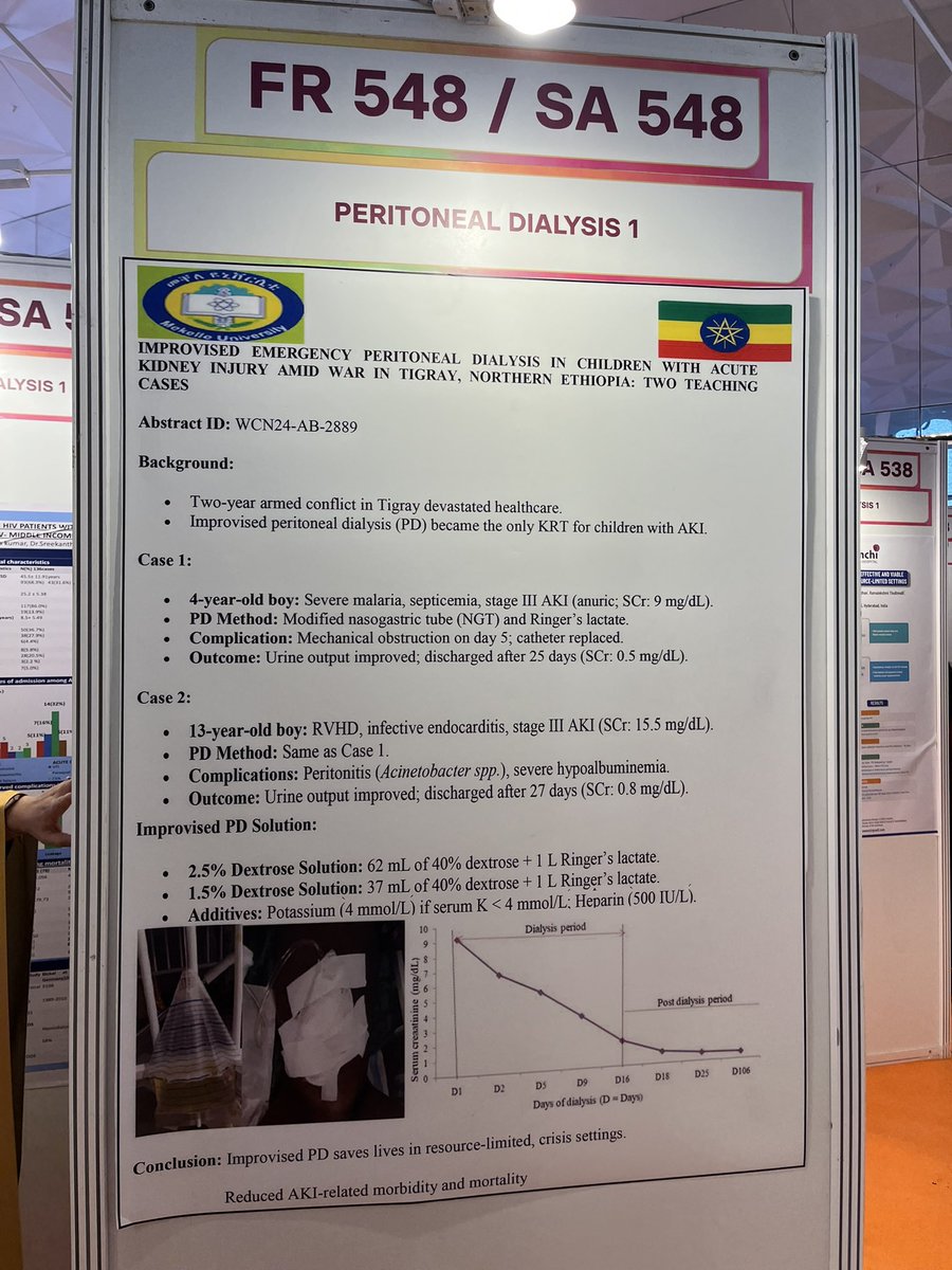 Int. Soc. for Peritoneal Dialysis (@ispd1) on Twitter photo Come visit <a href="/evehussein/">Rasha Hussein</a> and <a href="/hailabeba/">Hailemariam Gebrearegai</a> to the abstract posters 554 and 548 to learn about great ways to detect infection in PD patients and about improvised emergency PD in children !
How amazing to learn about these PD enthusiasts π©Ί
<a href="/Armelle_ISPD/">Armelle</a> #ISNWCN Come visit <a href="/evehussein/">Rasha Hussein</a> and <a href="/hailabeba/">Hailemariam Gebrearegai</a> to the abstract posters 554 and 548 to learn about great ways to detect infection in PD patients and about improvised emergency PD in children !
How amazing to learn about these PD enthusiasts π©Ί
<a href="/Armelle_ISPD/">Armelle</a> #ISNWCN